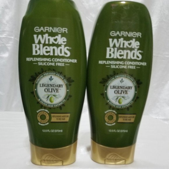 Garnier Whole Blends Virgin pressed olive oil Conditioner 2 Bottles Brand New - Picture 1 of 12